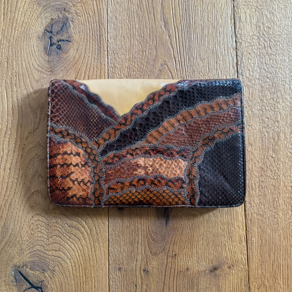Vintage Patchwork Clutch - image 1
